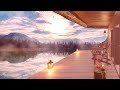 Fall Lake House Ambience -  Happy, Relaxing Autumn Morning