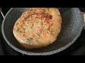 Wheat Flour Garlic Paratha Recipe with Liquid Dough in 5 mins | No Rolling No Kneading Paratha |
