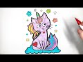 How to Draw a Cat Unicorn For Kids And Toddlers