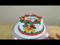 CHRISTMAS CAKE DECORATING | Simple and easy