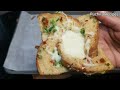 Evening snacks recipe | Flower cheese garlic bread with regular bread in oven | new recipes 2023