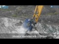 Vibro ripper DBL350 for basalt quarry in Japan
