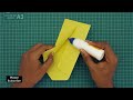 Cómo hacer un sobre oficial fácil || Fabricación de sobres [con pegamento y tijeras] en casa