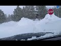 Snowmageddon Snowiest place in Big Bear Deepest SNOW in decades. Incredible 2/25/23 #snow #blizzard