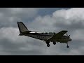 Beechcraft 58 Baron aproximação e pouso em Piracicaba SDPW