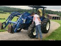 Getting the New Tractor Ready to Mow Hay! New Holland TN60A