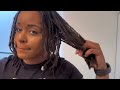 Loc Retwist with Oil ONLY | Retwisting Locs for Beginners | How to retwist dread locs