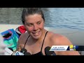 Katie Pumphrey completes swim from Chesapeake Bay to Inner Harbor