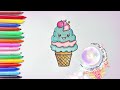 How to Draw a Happy Ice Cream | Easy and Fun Drawing Tutorial | Simple Cute Ice Cream