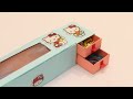 How to make pencil box from matchbox and colgate box || Diy pencil box from matchbox