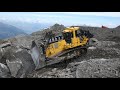 Komatsu D375A-8 working in French Alps - Part 1