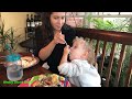 December 25, 2018 : Paloma Opening a Few Gifts & Lunch at Cotham's - Memphis, Tennessee #christmas