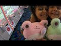 New Claw Machine WINS  at ROUND 1 Arcade! We had so much FUN!!!