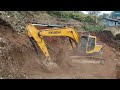 Hyundai Excavator-Hillside Cutting-New High Mountain Road