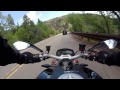 Going down Sandia Peak. Ducati Monster 1100 evo.