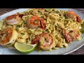 How to make Creamy Shrimp Alfredo Pasta in 20 minutes || TERRI-ANN’S KITCHEN