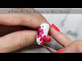 TUTORIAL  I  Flower Nail Art - Using a Petal Brush to create easy flower nail designs.