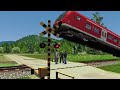 踏切に立ってはいけません【電車】踏み切り ふみきり でんしゃ　アニメ アニメーション train railway crossing