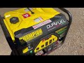 Champion Generator Duel Fuel No Start Gas Mode