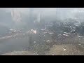 CCTV captures moment Russian missile strikes market in Donetsk, Ukraine