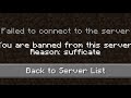 how to get banned on a minecraft smp