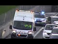 ESPLOSIONE IN DIRETTA, AUTOVETTURA IN FIAMME ARRIVO APS VVF BUSTO+POLIZIA STRADALE IN SIRENA (A8)