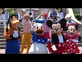 Disneyland's 62nd birthday celebration with Mickey Mouse, Dapper Dans, many more friends