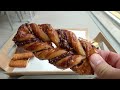 Amazing Nutella Peanut Twist Making Process - Bread Factory in Korea