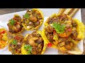 ASMR PLANTAINS CUPS W/SHRIMP| HOW TO MAKE LOADED PLANTAINS CUPS SO EASY AND DELICIOUS | EPISODE 57