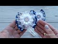 Школьные бантики из лент / Резинки Канзаши / The bands of ribbon Kanzashi