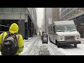 100 Hours Of NYC Snow Walk - Heavy Snowfall in New York City 4K NYC Snow Walk in Manhattan ASMR