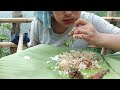Yummy || Smoke Pork,Egg with Axoni and Dry Fish Pickle || zizi vlog