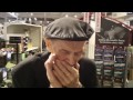 97 Year Old Ernest Mattson buys a harmonica at Groth Music