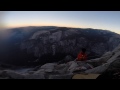We were climbing the face when others jumped off Yosemite's Half Dome