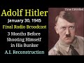 Adolf Hitler in English AI Reconstruction