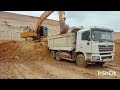 Regular work of dump truck and Excavator cat 320gx