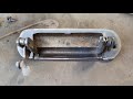 Fixing low hanging door handle and replacing clip in Mazda Capella / RX2