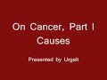 On Cancer, Part 1:  Causes