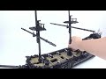 Lego pirate ship MOC : Black Pearl. Speed Build
