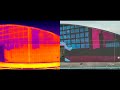 Thermal Infrared Drone Footage Urban Heat Mural