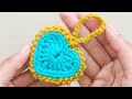 How to Crochet Heart | Heart Keychain