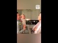 Baby gets confused by dad and his twin