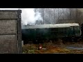 Locomotive Class 31 cold start at Meldon Quarry Dartmoor