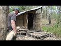 Complete Bushcraft Dugout Earth Shelter Build - Start to Finish