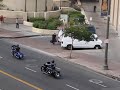 Motorcycle group rides thru downtown LA