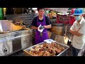 Huge Crowd at the Fried pork knuckle stall! Sold out Fast - cooked for 10 hours | Thai street food