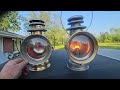 1907 dietz union driving lamp not  Chrome but almost