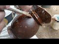 how to make tea jug in coconut shell  / amazing craft / kalpha / karikkanpulli tips