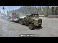 Spintires: MudRunner - OSHKOSH M1070 HET Pulls a Stuck Truck out of the Mud