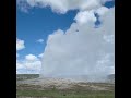 Old Faithful Erupts!